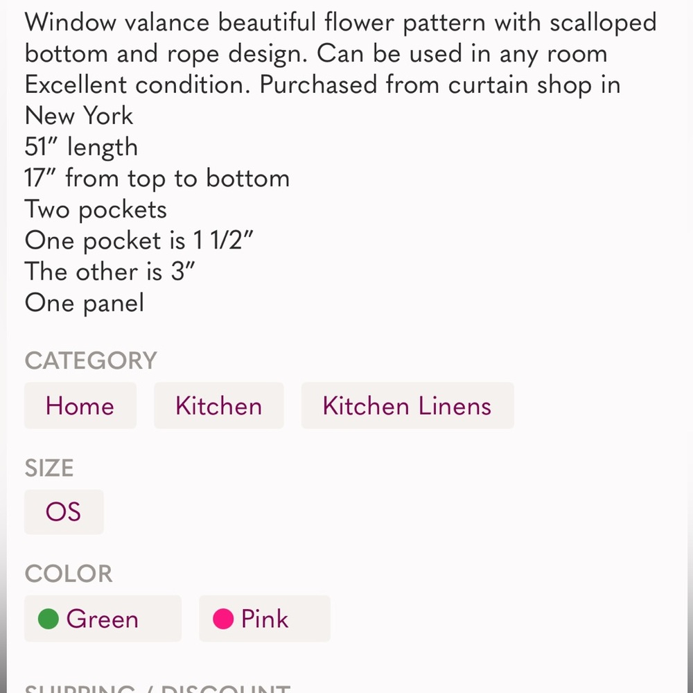Window Valance - Picture 6 of 6